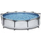 Qhxxtxjis Paddling Pool, Swimming Pool Round Frame Above Ground Pool Pond Family Swimming Pool Metal Frame Structure Pool, 120In×30In