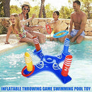 QINGYAN Inflatable Ring Toss Pool Game Toys Floating Swimming Pool Ring Toss Toys Set New