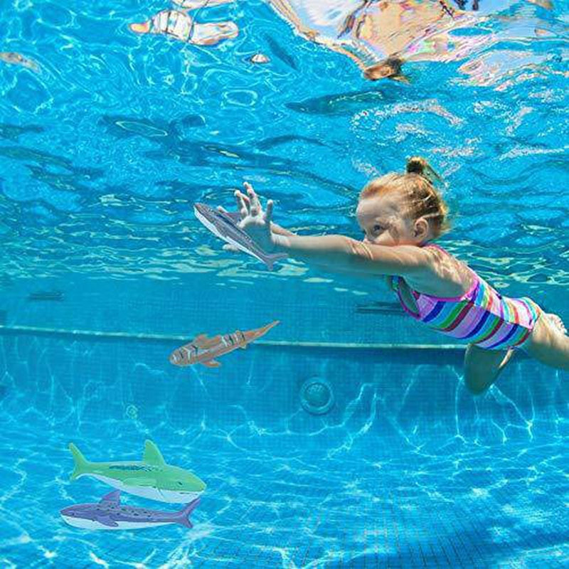 Qiterr Children's Diving Toy Swimming Pool Sharks Toy