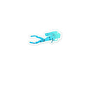 Qwerty Designs Diving Underwater Dive Gift for Diver Sticker