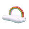 Rainbow Clouds Floating Row Inflatable Water Floating Bed Giant Rainbow Inflatable Float Swimming Ring for Adult Pool Party Water Toys Ride-On Air Mattres Swimming Ring