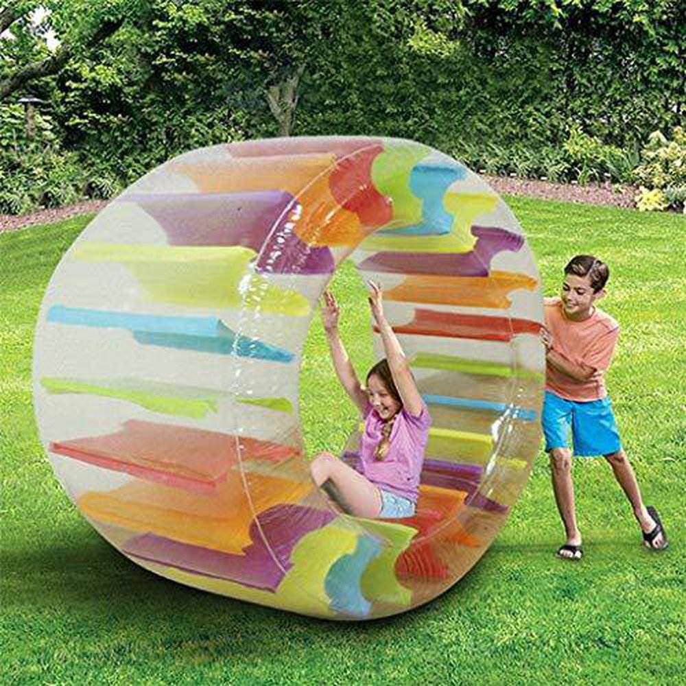 Rainbow Water Wheel Toy,39 Inch Colorful Roller Children's Interactive