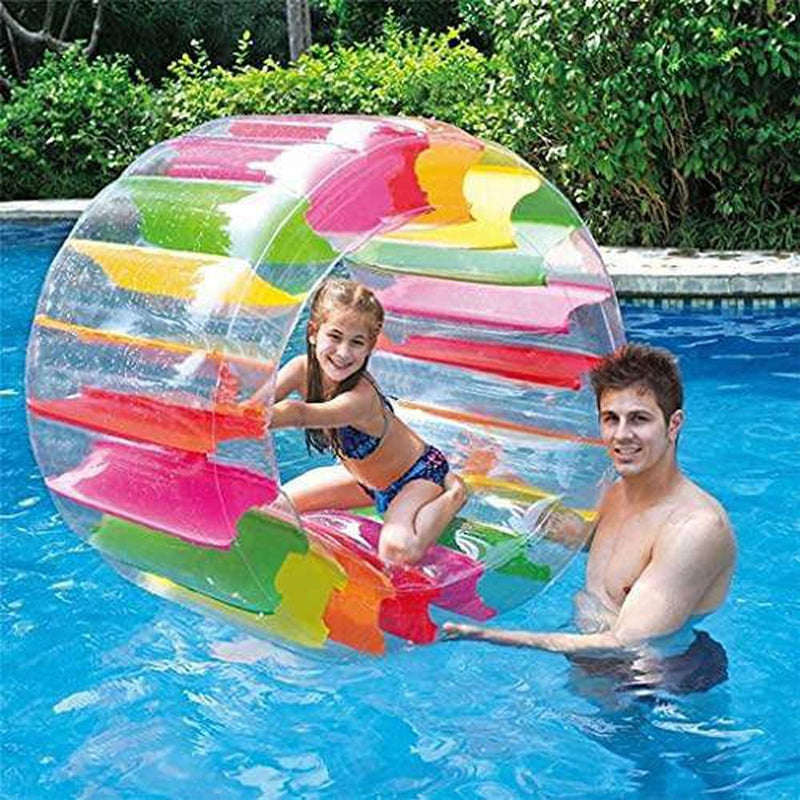 Rainbow Water Wheel Toy,39 Inch Colorful Roller Children's Interactive