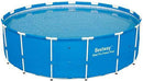 Round Frame Swimming Pool Set - 12 Foot X 48 Inch - Steel Pro Above Ground Backyard Frame Pool
