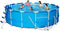 Round Frame Swimming Pool Set, 12 Foot X 48 Inch, Steel Pro Above Ground Backyard Frame Pool