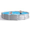 Round Metal Framed Above Ground Swimming Pool,Metal Frame Pool , Full-Sized Family Lounge Pool, Family Swimming Pool Above Ground , Outdoor, Garden, Backyard ( Color : Gray , Size : 32060cm )