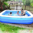 RSQJ Inflatable Kiddie Pools, Garden Outdoor Inflatable Family Swimming Pool Rectangular Paddling Swimming Pool, Swimming Center (Size : 30518765cm)