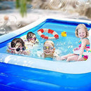 RSQJ Inflatable Kiddie Pools, Garden Outdoor Inflatable Family Swimming Pool Rectangular Paddling Swimming Pool, Swimming Center (Size : 30518765cm)