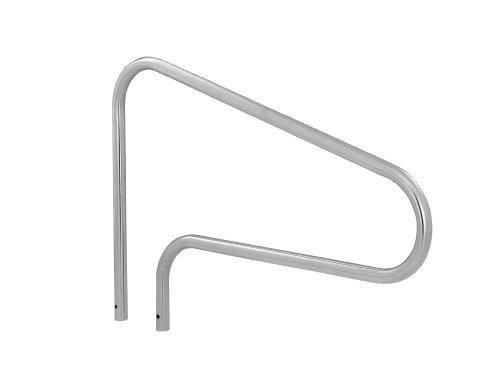 S.R. Smith DMS-100A 3-Bend Deck Mounted Swimming Pool Handrail, Stainless Steel