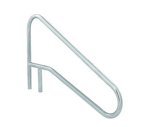 S.R. Smith DMS-102A 3-Bend Deck Mounted Braced Swimming Pool Handrail, Stainless Steel
