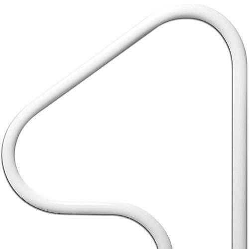 SAFTRON P-326-RTD-W 3 Bend Return to Deck Polymer Swimming Pool Handrail, White