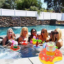 Sanmenxiadongjun Inflatable Cup Holder 9PCS Inflatable Drink Holder with Pump Hot Tub Floating Drinks Can Coasters Drink Holder Water Floating Holder for Swimming Pool or Beach Party