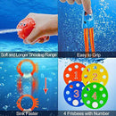 Scientoy Diving Pool Toys, 34 PCS Pool Toys for Teens&Adults Underwater Swimming Games with Pool Torpedo, Diving Rings, Storage Bag, Diving Training Gifts for Kids Pool&Summer Party Outdoor Activities