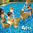 SDLAJOLLA Float Row Toys, 4PCS Double Percussion Stick Swimming Ring Battle Log Rafts Inflatable Pool Toys Outdoor Games Pool Float Water Toys for Summer Pool Party Water Sport