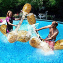 SDLAJOLLA Float Row Toys, 4PCS Double Percussion Stick Swimming Ring Battle Log Rafts Inflatable Pool Toys Outdoor Games Pool Float Water Toys for Summer Pool Party Water Sport