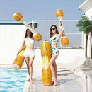 SDLAJOLLA Float Row Toys, 4PCS Double Percussion Stick Swimming Ring Battle Log Rafts Inflatable Pool Toys Outdoor Games Pool Float Water Toys for Summer Pool Party Water Sport