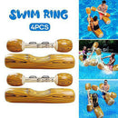 SDLAJOLLA Float Row Toys, 4PCS Double Percussion Stick Swimming Ring Battle Log Rafts Inflatable Pool Toys Outdoor Games Pool Float Water Toys for Summer Pool Party Water Sport