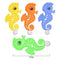 Sequn Dive Hippocampus Toys for Pool, Summer Underwater Dive Toys Sea Horse for Pool for Kids, Underwater Swimming Toy Colorful Plastic Diving Training Toy