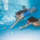 Set of 6 Vibrantly Colored Egg-Shaped Underwater Diving Swimming Pool Game Pieces 2.5"