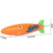 Shark Diving Toy Swimming Pool Toys Dive Torpedo-Shark Underwater Gliders Toy for The Pool Bath Water Park Pool Diving Toys for Kids (Orange)