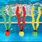 SHISAN 3 Pcs/Set Diving Seaweed Toy, Parent-Child Seaweed Toy, Increase Interest Diving Grass Toys, Portable Underwater Toy