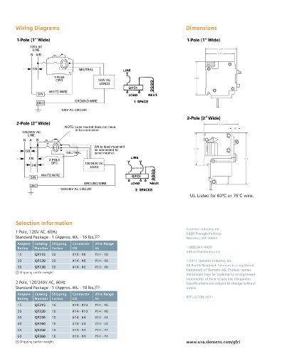 Siemens QF220 20-Amp 2 Pole 240-Volt Ground Fault Circuit Interrupter (Discontinued by Manufacturer)