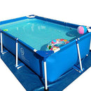 SilkyShy 2021 Large Swimming Pool,with Steel Frame Floats Above Ground for Kids and Adults Free Cover & Floor Cloth & Swimming Pool Toys (Size : 4.52.20.84m)