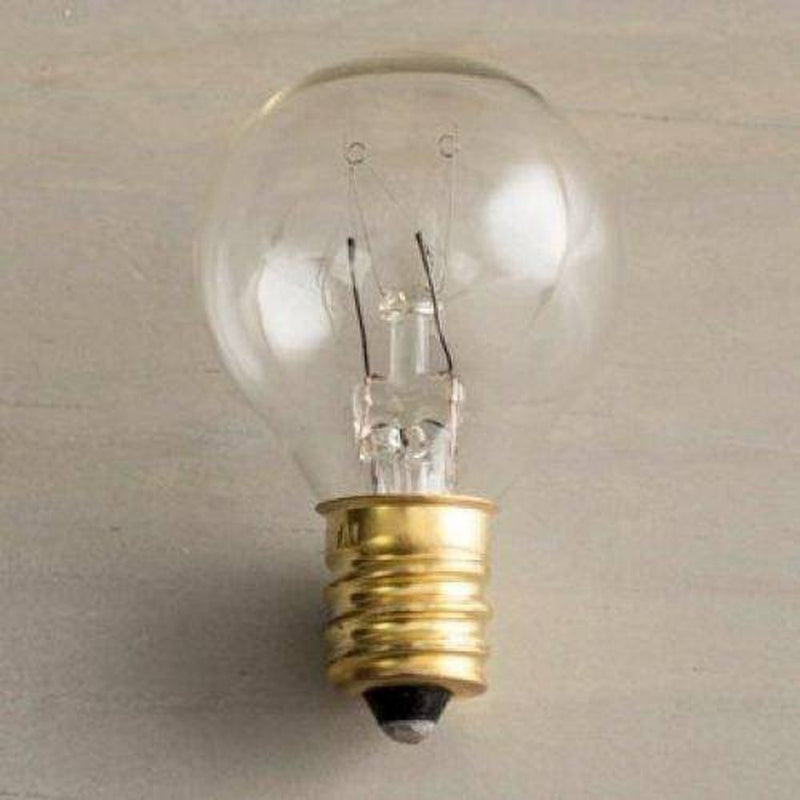 Sival Replacement Globe Light Bulb, G30, 5W/130V, E12 Base, Clear, 25 Pack -P