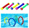 Skroutz Pool Toys Dive Ring 4 Rings & 5 Diving Sticks Gift Set Bundle Underwater Swimming Games 2 Pack Deals
