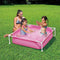 Small Plastic Frame 4ft x 4ft x 12in Kiddie Swimming Pool, Pink Framed Swimming Pools Swimming Pool Above Ground Pool Pools for Backyard Outdoor Pool Above Ground Pools Backyard Pool Frame Pool