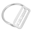 Soapow Diving Stainless Steel Weight Belt Keeper with D- Ring Weight Belt Keeper