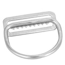 Soapow Diving Stainless Steel Weight Belt Keeper with D- Ring Weight Belt Keeper