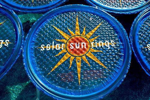 Solar Sun Rings Sunburst Design 6 Pack