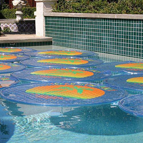 Solar Sun Rings UV Resistant Above Ground Inground Swimming Pool Hot Tub Spa Heating Accessory Circular Heater Solar Cover, Blue