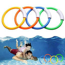 SOLOM 4Pcs/Set Summer Diving Ring Kids Swimming Toy Diving Toy Underwater Diving Ring