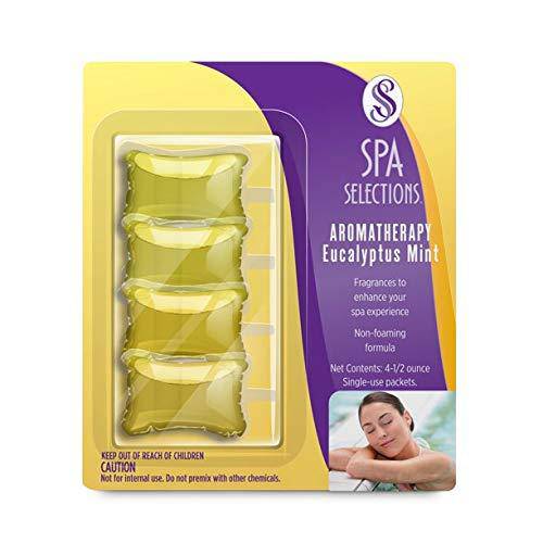 Spa Selections Aromatherapy Pillow Packs, Eucalyptus Mint - 4 (0.5 oz.) Single Use Packets