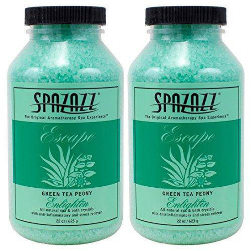 Spazazz Green Tea Peony Crystals (22 oz) (2 Pack)