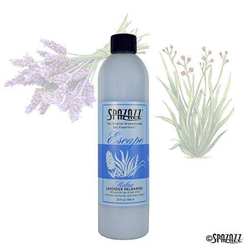 Spazazz SPZ-124 Escape Aromatherapy Elixir Bottle, 12-Ounce, Lavender Palmarosa Relax