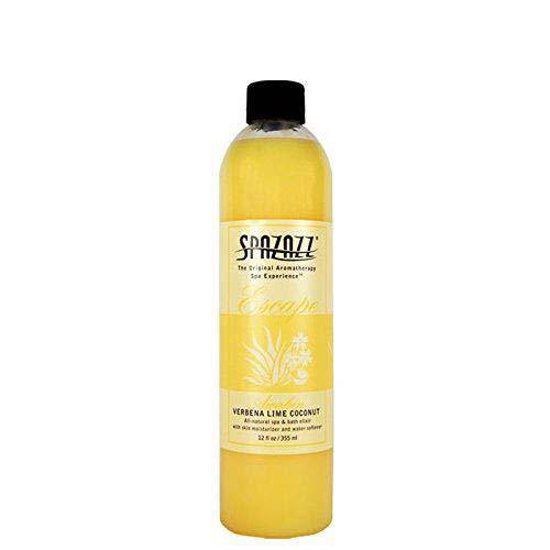 Spazazz SPZ-125 Escape Aromatherapy Elixir Bottle, 12-Ounce, Verbena Lime Coconut Awaken