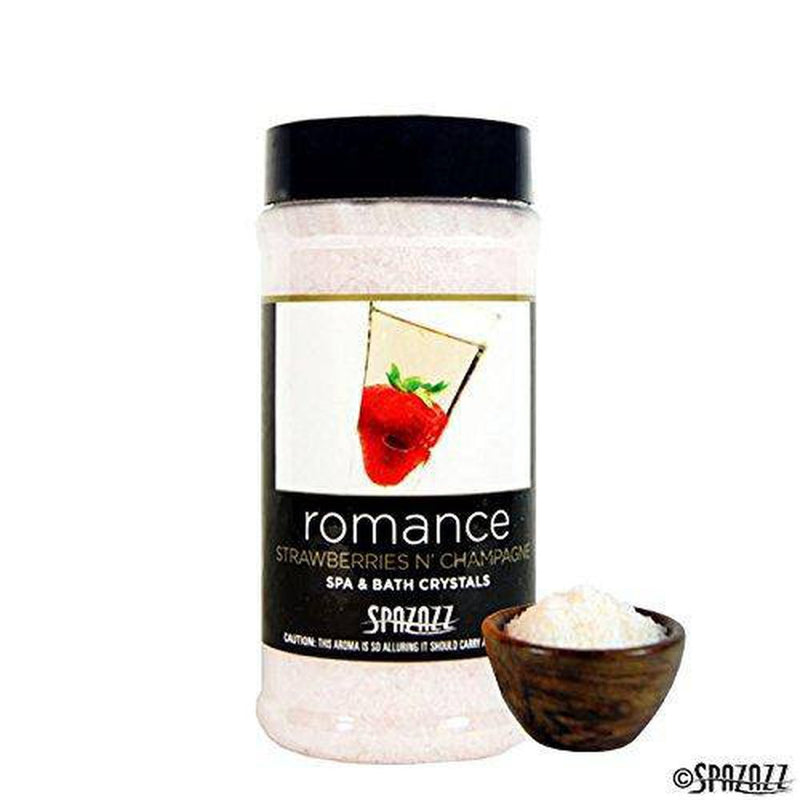 Spazazz SPZ-502 Set The Mood Crystals Container Bath Minerals, 17-Ounce, Strawberries N' Champagne Romance