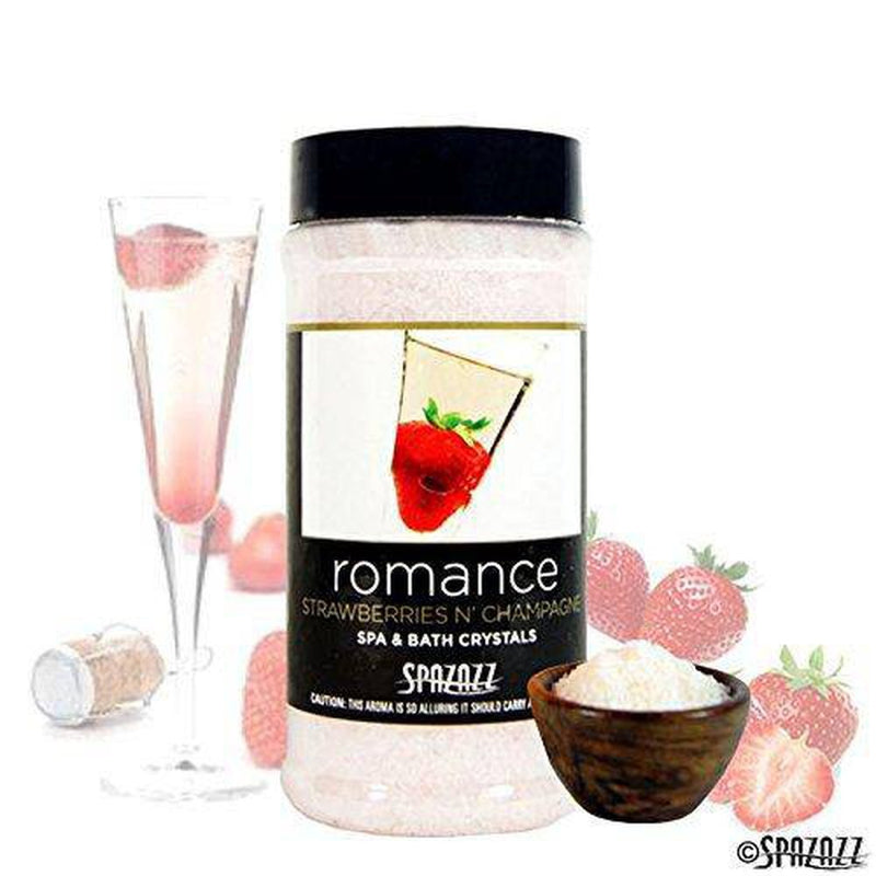 Spazazz SPZ-502 Set The Mood Crystals Container Bath Minerals, 17-Ounce, Strawberries N' Champagne Romance