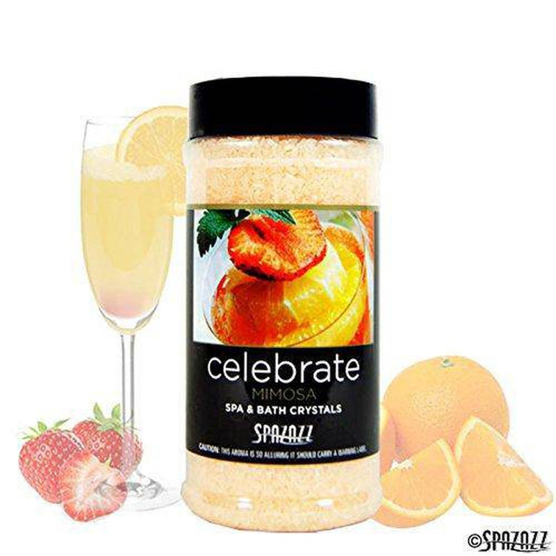 Spazazz SPZ-509 Set The Mood Crystals Container, 17-Ounce, Mimosa Celebrate