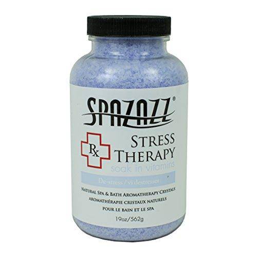 Spazazz SPZ-605 RX Therapy Crystals Container Bath Minerals, 19-Ounce, Stress Therapy De-Stress