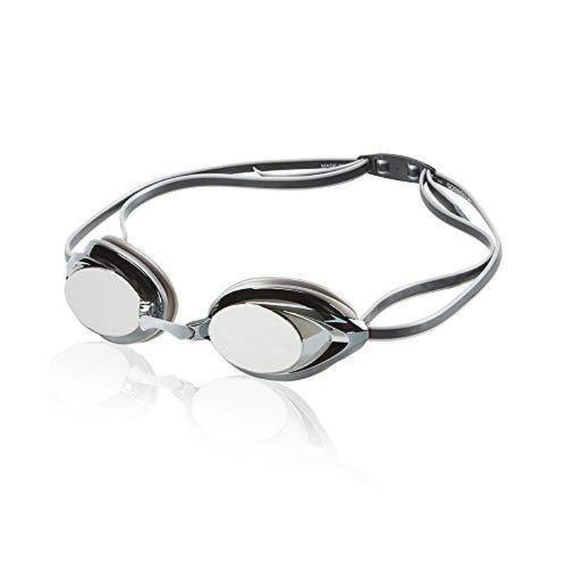 Speedo Unisex-Adult Swim Goggles Mirrored Vanquisher 2.0 Silver, One Size