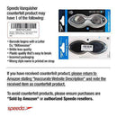 Speedo Unisex-Adult Swim Goggles Mirrored Vanquisher 2.0 Silver, One Size