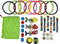 Splash Bombs 33 Piece Pool Party Dive Superset Includes (9) Underwater Diving Rings (6) Fabric Dive Sticks (12) Diving Jewels & Coins (3) Fish Dive Sticks (2) (1) Mesh Storage Bag, Mulitcolor
