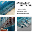 Sports Energy-Saving and Noise-reducing, Swimming Pool Underwater View Relaxing Exercise Hobby Leisure Activity Theme Picture, Soundproof Shade W42 x L63 Inch Sky Blue