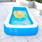 Sturdy Foldable Bathing Inflatable Pool,Rectangular Inflatable Family Paddling,Thick Children's Swimming Pool, Outdoor Play Pool-3.6M-3 Floors