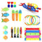SubClap Pool Diving Toys 29 PCS Swimming Pool Underwater Swim Toy for Kids Teens and Adults, Summer Underwater Sinking Dive Toy Sets with Sticks, Torpedo, Rings, Octopus, Fishes, Treasures & Diver