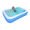Summer Outdoor Inflatable Swimming Pool, Full-Sized Inflatable Lounge Pool PVC Material Wear-resistant Cold-resistant, Pools for Kids and Adults Diameter 262x175x50 Cm ,For Home Backyard Garden